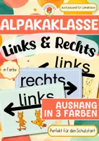Vorschau - Poster - Alpakaklasse / Lamaklasse - Aushang Links & Rechts - Deckblatt