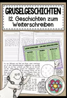 Vorschau - Arbeitsblätter - GRUSELGESCHICHTEN - 12 Geschichtenanfänge zum Weiterschreiben (Deutsch) - Deckblatt