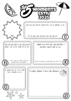 Vista previa - Hojas de trabajo - Top5 momentos VERANO 2025 - Primeros días de curso CAST/CAT - página 1