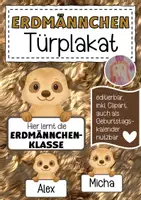 Vorschau - Poster - Erdmännchenklasse Türplakat / Geburtstagskalender - Deckblatt