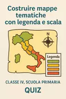anteprima - Quiz - Costruire mappe tematiche con legenda e scala - Quiz - Pagina di copertina