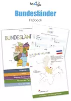 Vorschau - Mal- und Bastelvorlagen - Bundesländer - Flipbook in Farbe (als Nachschlagewerk und Lernhilfe) - mit editierbarem PDF! - Deckblatt
