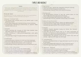 Vorschau - Merkblätter - Haushalt und Familie - Deckblatt