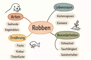 Vorschau - Arbeitsblätter - Arbeitsblätter zum Thema "Sind Robben gefährdet?" + Lösung & MP3 + Mindmap + Infografik - Seite 2