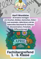 Vorschau - Mal- und Bastelvorlagen - April Mandalas - Deckblatt