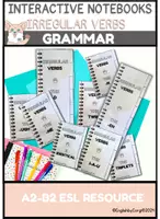 Aperçu - Apprentissages en autonomie - Irregular Verbs Interactive Notebooks - Page de couverture