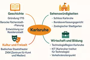 Vorschau - Arbeitsblätter - Lernposter + Arbeitsblätter zum Thema "Karlsruhe" + Lösung & MP3 + Mindmap + Infografik - Seite 3