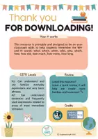 Aperçu - Affichage - Classroom Posters WH- and H- Question Words - Page 1