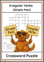 Vorschau - Arbeitsblätter - Irregular Verbs – Crossword + Writing Task (Englisch, Klasse 6) - Deckblatt