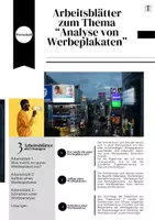 Vorschau - Arbeitsblätter - Arbeitsblätter zum Thema “Analyse von Werbeplakaten” - Deckblatt