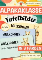 Vorschau - Präsentationen/Tafelbilder - Alpakaklasse /Lamaklasse - Tafelbilder - Deckblatt