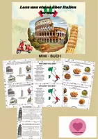 Vorschau - Stationenlernen - Italien Mini-Buch | Sachunterricht Grundschule - Deckblatt