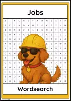Vorschau - Arbeitsblätter - Jobs & Professions – Wordsearch + Writing Task (Englisch, Klasse 5/6) - Deckblatt