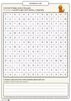 Vorschau - Arbeitsblätter - Jobs & Professions – Wordsearch + Writing Task (Englisch, Klasse 5/6) - Seite 1