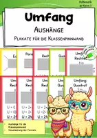 Vorschau - Poster - Umfang – Aushänge & Plakate für die Klassenpinnwand - Deckblatt