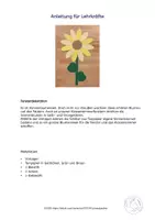Vorschau - Mal- und Bastelvorlagen - Kunst Grundschule, Fensterdekoration Sonnenblume - Seite 3