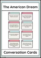 Vorschau - Arbeitsblätter - The American Dream – Conversation Cards (Englisch, Klasse 9/10) - Deckblatt