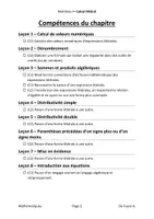 Aperçu - Apprentissages en autonomie - S1 Belgique - Calcul littéral - Page 3