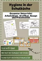 Vorschau - Arbeitsblätter - Hygiene/Hygieneregeln in der Schulküche ganzer Unterricht - Deckblatt
