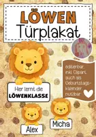 Vorschau - Poster - Löwenklasse Türplakat / Geburtstagskalender - Deckblatt