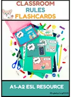 Aperçu - Affichage - Classroom rules posters, flashcards & task cards - Page 1