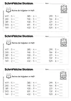 Vorschau - Arbeitsblätter - Schriftliche Division – Heftrechnungen im ZR 1000 - Seite 3