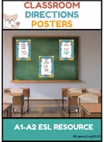 Aperçu - Affichage - Classroom instructions posters, flashcards & task cards - Page de couverture