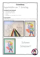 Vorschau - Stundenentwürfe - Kunstidee Superheld*innen am 1. Schultag - Seite 3