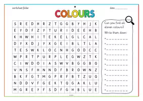 Vorschau - Arbeitsblätter - Colours - entry, worksheet (diff.) (mit Lösung) - Seite 2