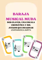Vista previa - Juegos / Gamificación - Baraja Musical Muda Clave de Sol y Fa - Portada