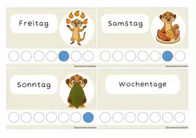 Vorschau - Anderer Materialtyp - Dauerkalender Erdmännchen- verschiedene Farben - Seite 3