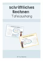 Vorschau - Präsentationen/Tafelbilder - Aushang schriftliche Rechenverfahren (Piratenklasse) - Deckblatt