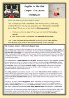 Aperçu - Préparation de séance / Séance complète - English on the Red Carpet: The Oscars Worksheet! (Anglais) - Page 1