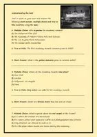 Aperçu - Préparation de séance / Séance complète - English on the Red Carpet: The Oscars Worksheet! (Anglais) - Page 3