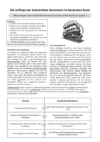 Vorschau - Arbeitsblätter - Arbeitsblatt Anfänge der industriellen Revolution im Dt. Bund - Seite 1