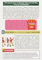 Vorschau - Arbeitsblätter - Summer Festivals and Traditions - Seite 1