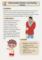 Vorschau - Arbeitsblätter - Clothes for Different Weather: Rain, Sun, Cold - Seite 2