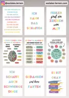 Vorschau - Poster - Growth Mindset Poster Set Lernposter Klassenzimmer Deko - Seite 1
