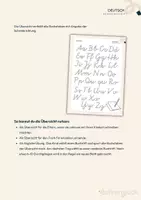 Vorschau - Arbeitsblätter - Schreibschrift (VA) | Übersicht und Freiarbeit - Seite 1