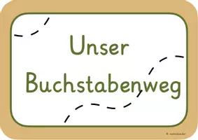 Vorschau - Poster - Buchstabenweg – Plakate zur Buchstabeneinführung (Deutsch Klasse 1) - Seite 1