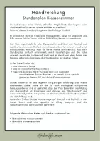 Vorschau - Poster - Stundenplan Vorlage fürs Klassenzimmer - flexibel für jede Klassenstufe editierbar - Seite 1