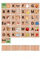 Vorschau - Spiele - Anlautspiel Herbst Lesespiel, Ich habe, wer hat, Freiarbeit - Deckblatt