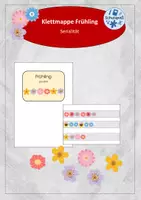 Vorschau - Arbeitsblätter - Klettmappe (TEACCH-Mappe) zur Reihenbildung - Frühling - Deckblatt