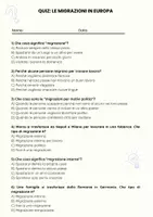 anteprima - Quiz - Le migrazioni in Europa - Quiz - Pagina 1