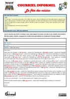 Aperçu - Feuilles d'exercices - COURRIEL INFORMEL – LA FÊTE DES VOISINS (Conjugaison) - Page 2