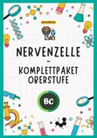 Vorschau - Stundenentwürfe - Nervenzelle - Biologie Oberstufe Komplettpaket: Puzzle, AB, PPT, QR- & Quiz inkl. Lösungen - Deckblatt