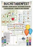 Vorschau - Arbeitsblätter - Buchstabenfest an Stationen Klasse 1/2 - Deckblatt