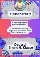 Vorschau - Fördermaterial/Inklusion - Cool wie Bolle Klassenarbeit - Deckblatt