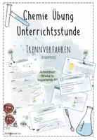 Vorschau - Stundenentwürfe - Trennverfahren (Filtration, Destillation, Chromatographie und co.) | Chemie Übung 8 | 5 fertige Unterrichtsstunden | sofort einsetzbar - Seite 1