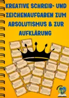Vorschau - Aufgabenkarten - Das große Geschichts-Bundle – 400 kreative Schreib- & Zeichenaufgaben für den Geschichtsunterricht - Seite 1